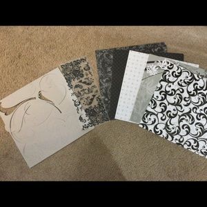 (8) 12 X 12 Scrapbook papers, stickers, & cardboard cut outs